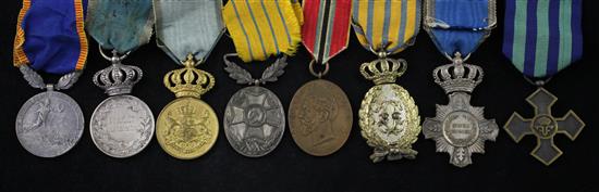 Three Romanian War medal groups to Lieut. Ianovici Grigore Major Tonciu Gheorghie and Capt. Dimitriu Tanase,